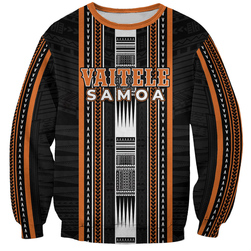 Personalised Vaitele Samoa Sweatshirt Samoan Tribal Pattern