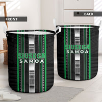 Siusega Samoa Laundry Basket Samoan Tribal Pattern