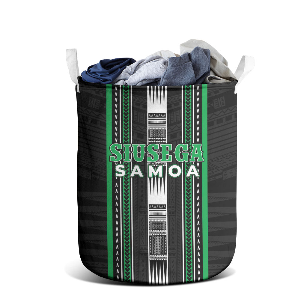Siusega Samoa Laundry Basket Samoan Tribal Pattern