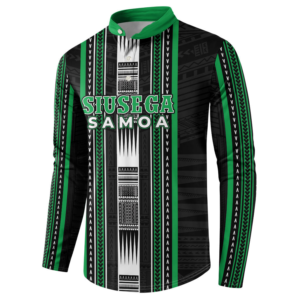 Personalised Siusega Samoa Button Sweatshirt Samoan Tribal Pattern LT05 - Polynesian Pride