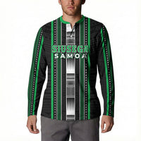 Personalised Siusega Samoa Button Sweatshirt Samoan Tribal Pattern LT05 - Polynesian Pride