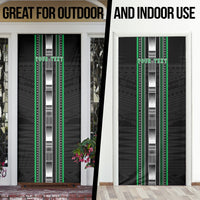Personalised Siusega Samoa Door Cover Samoan Tribal Pattern LT05 - Polynesian Pride
