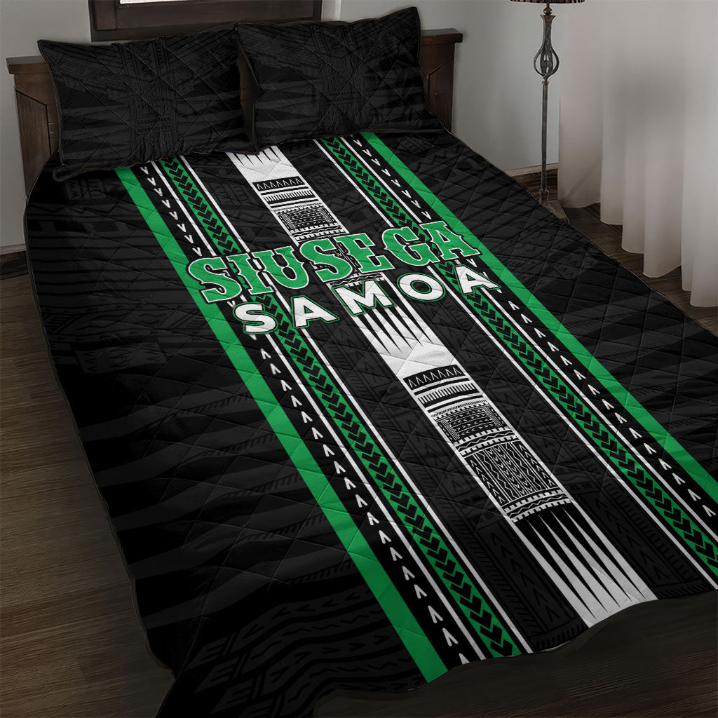 Siusega Samoa Quilt Bed Set Samoan Tribal Pattern