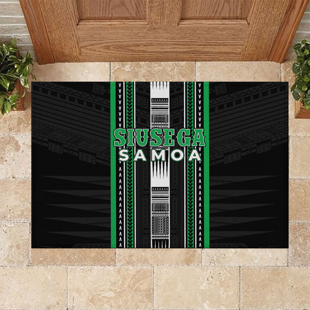 Siusega Samoa Rubber Doormat Samoan Tribal Pattern