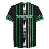 Personalised Siusega Samoa Rugby Jersey Samoan Tribal Pattern