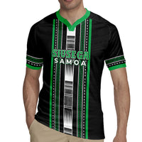 Personalised Siusega Samoa Rugby Jersey Samoan Tribal Pattern
