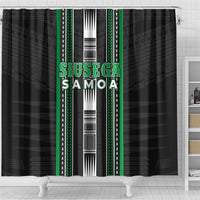 Siusega Samoa Shower Curtain Samoan Tribal Pattern LT05 - Polynesian Pride