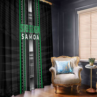Siusega Samoa Window Curtain Samoan Tribal Pattern