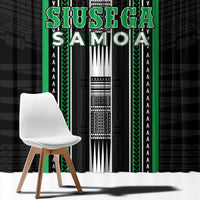 Siusega Samoa Window Curtain Samoan Tribal Pattern