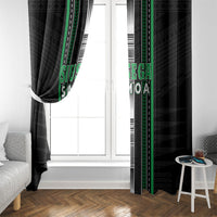 Siusega Samoa Window Curtain Samoan Tribal Pattern