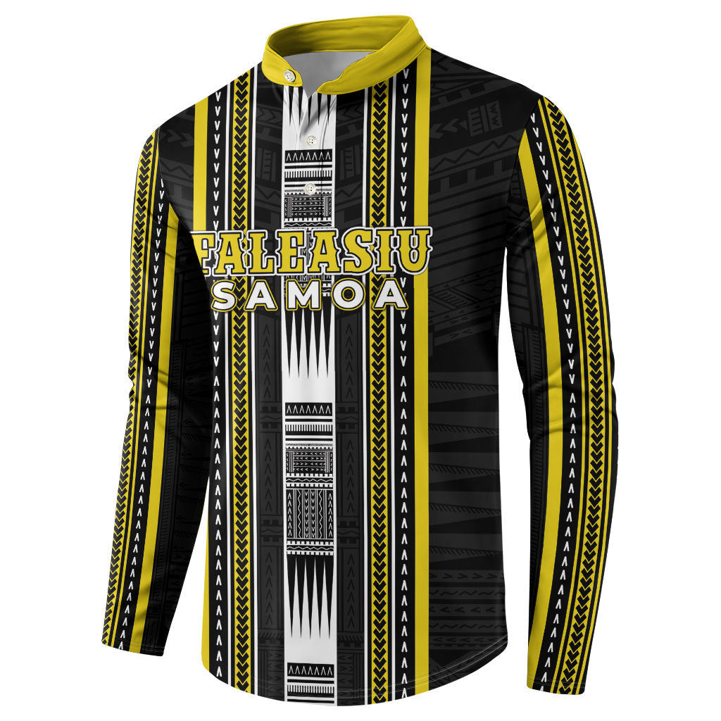 Personalised Faleasiu Samoa Button Sweatshirt Samoan Tribal Pattern LT05 - Polynesian Pride