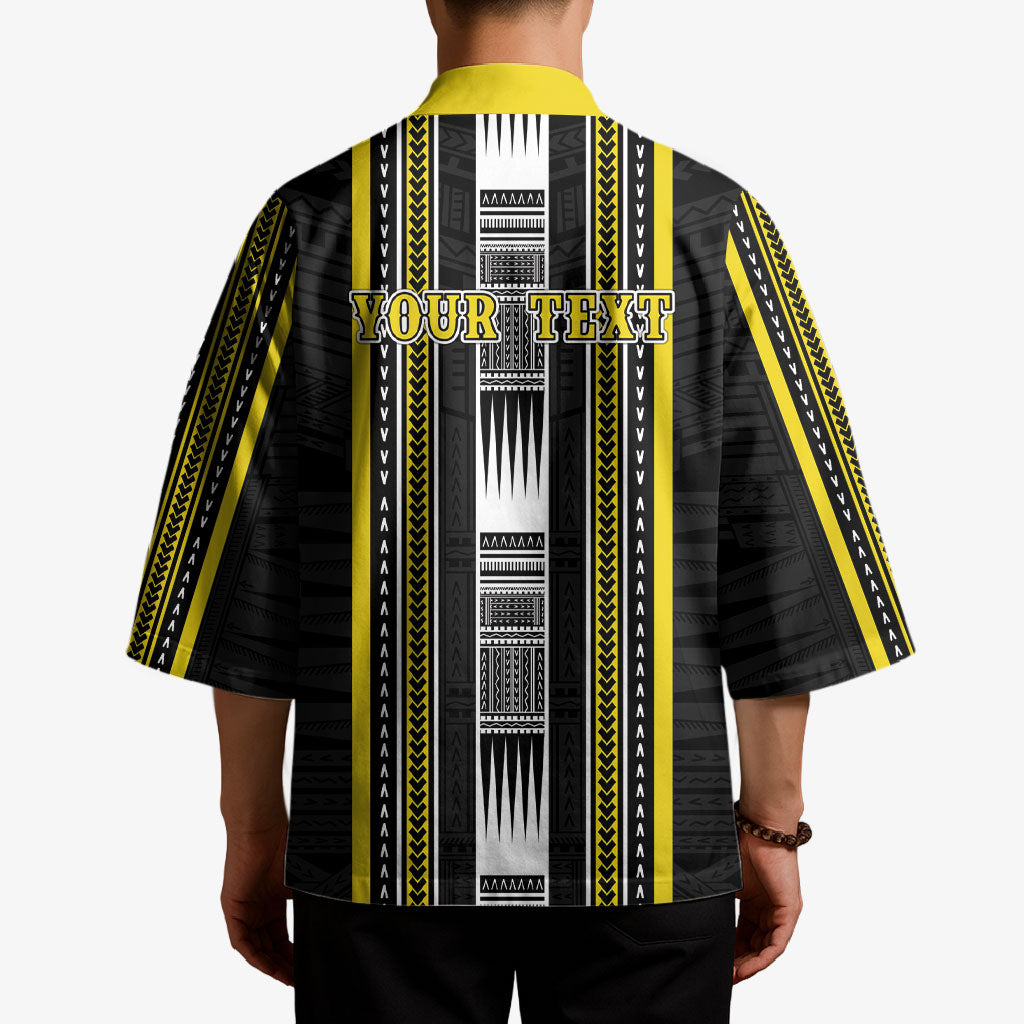 Personalised Faleasiu Samoa Kimono Samoan Tribal Pattern LT05 - Polynesian Pride