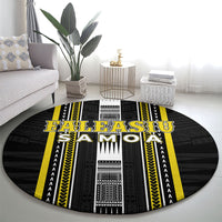 Faleasiu Samoa Round Carpet Samoan Tribal Pattern LT05 - Polynesian Pride