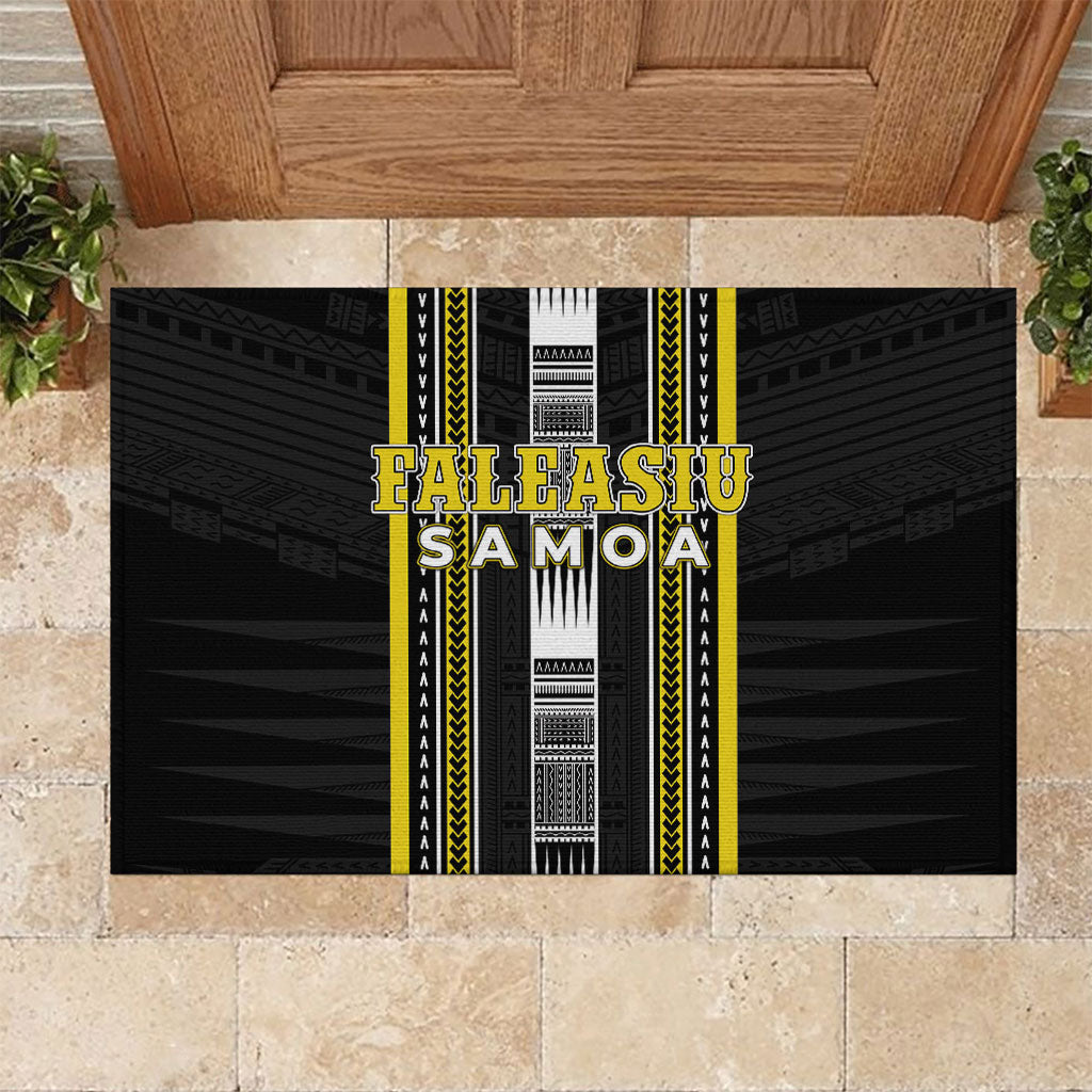 Faleasiu Samoa Rubber Doormat Samoan Tribal Pattern