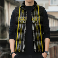 Personalised Faleasiu Samoa Sleeveless Puffer Jacket Samoan Tribal Pattern LT05 - Polynesian Pride