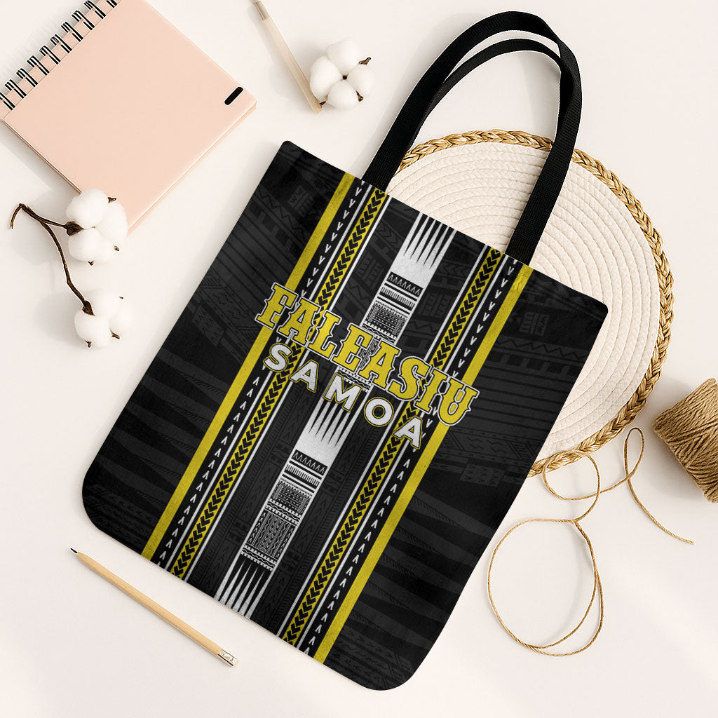 Faleasiu Samoa Tote Bag Samoan Tribal Pattern