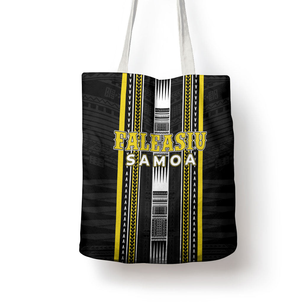 Faleasiu Samoa Tote Bag Samoan Tribal Pattern