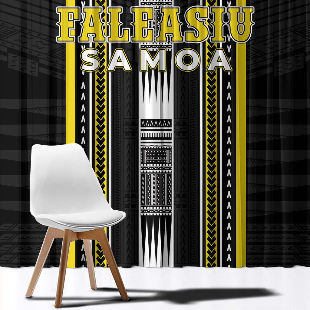 Faleasiu Samoa Window Curtain Samoan Tribal Pattern LT05 - Polynesian Pride