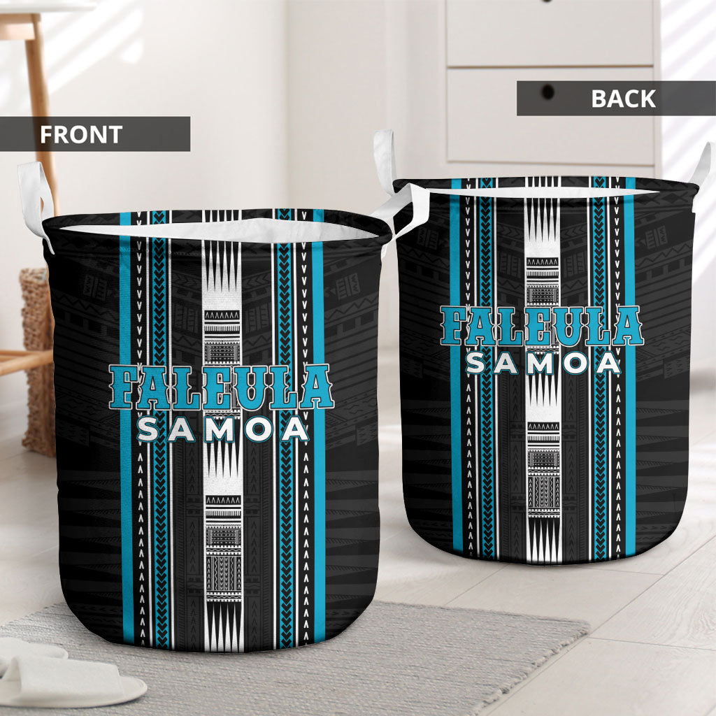 Faleula Samoa Laundry Basket Samoan Tribal Pattern