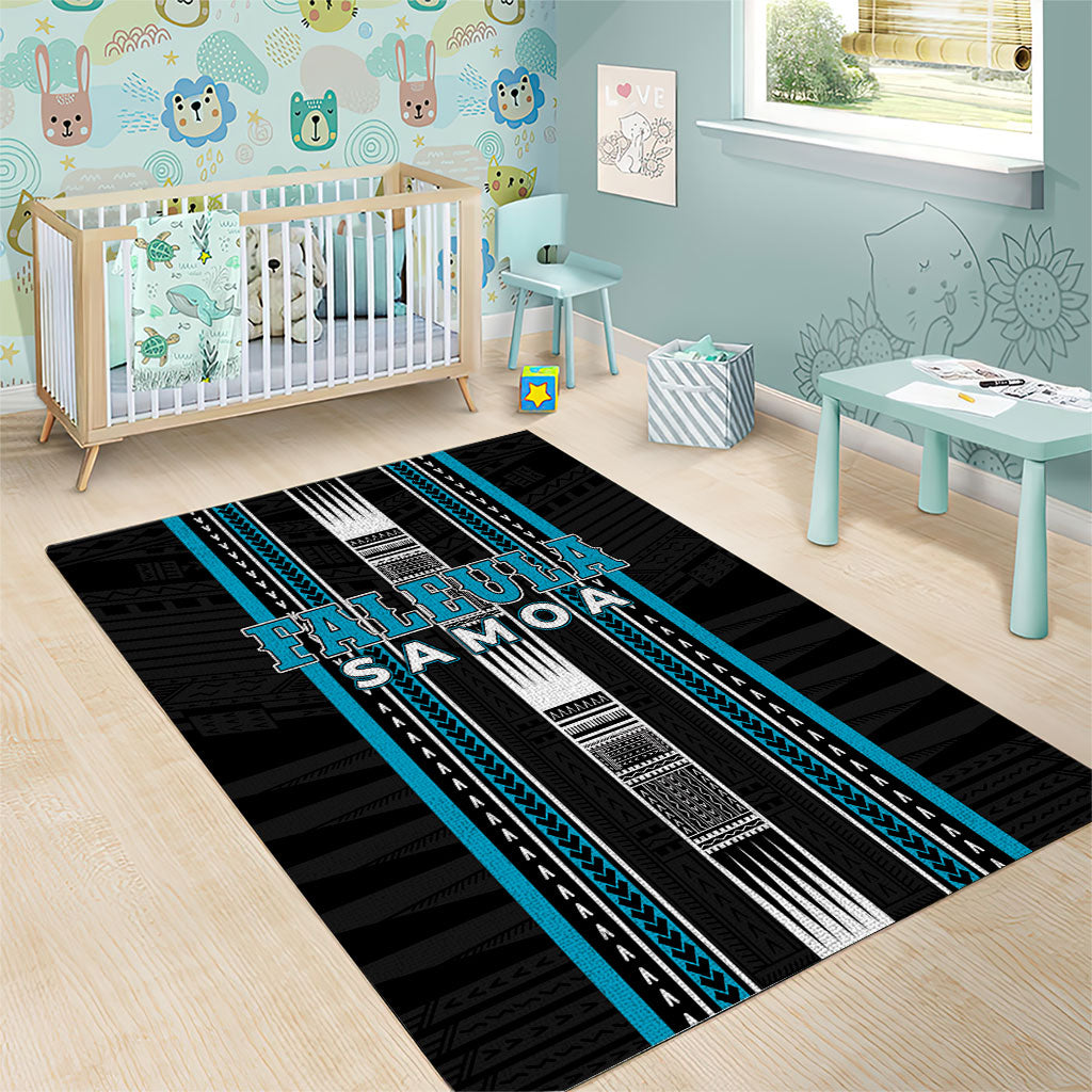 Faleula Samoa Area Rug Samoan Tribal Pattern LT05 - Polynesian Pride