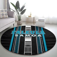 Faleula Samoa Round Carpet Samoan Tribal Pattern LT05 - Polynesian Pride