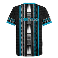 Personalised Faleula Samoa Rugby Jersey Samoan Tribal Pattern