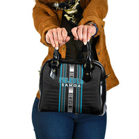 Faleula Samoa Shoulder Handbag Samoan Tribal Pattern LT05 One Size Blue - Polynesian Pride