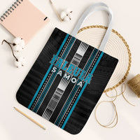 Faleula Samoa Tote Bag Samoan Tribal Pattern LT05 White Strap One Size Blue - Polynesian Pride