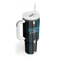 Personalised Faleula Samoa Tumbler With Handle Samoan Tribal Pattern