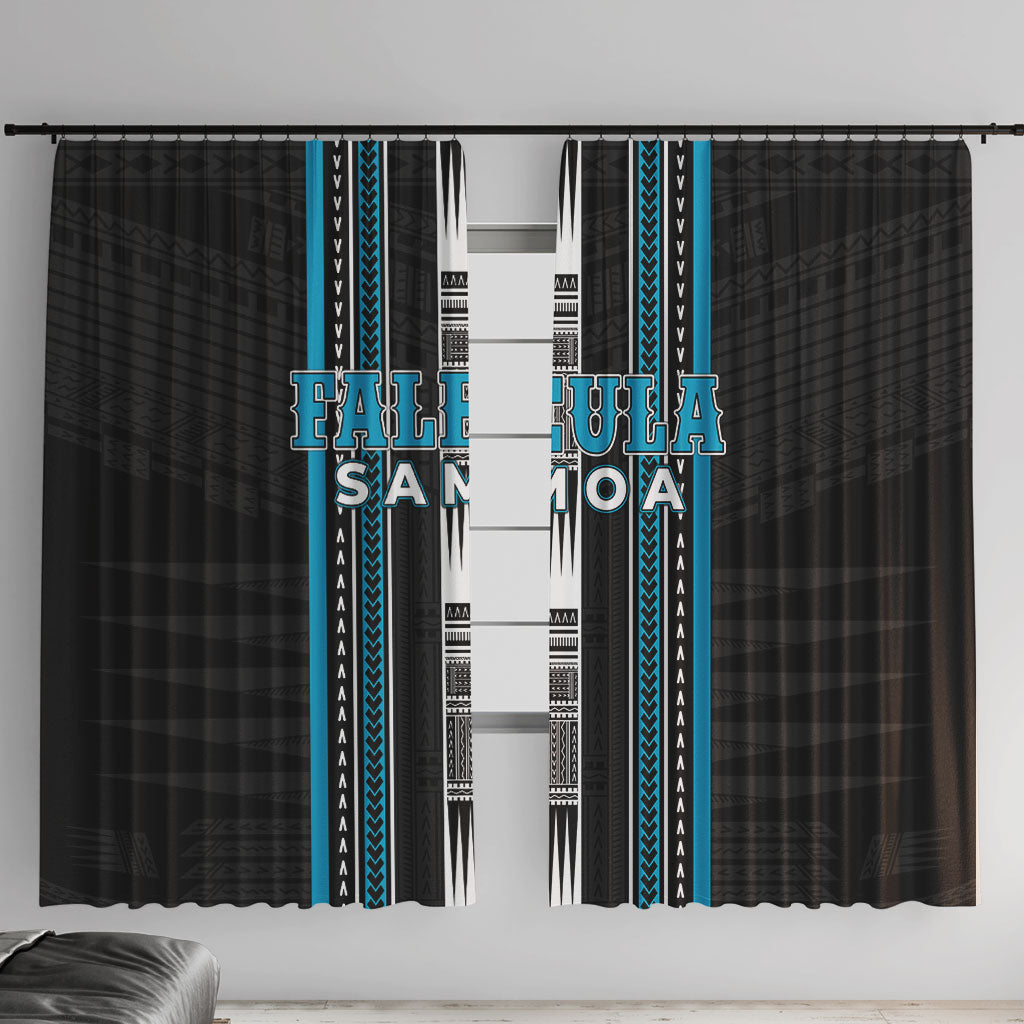 Faleula Samoa Window Curtain Samoan Tribal Pattern