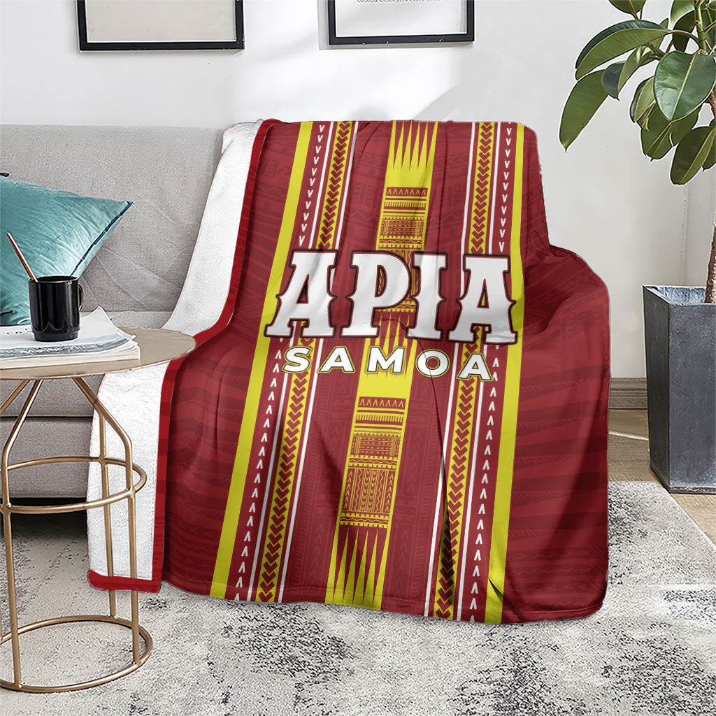 Apia Samoa Blanket Samoan Tribal Pattern LT05 - Polynesian Pride