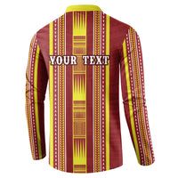 Personalised Apia Samoa Button Sweatshirt Samoan Tribal Pattern LT05 - Polynesian Pride