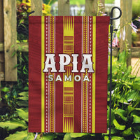 Apia Samoa Garden Flag Samoan Tribal Pattern