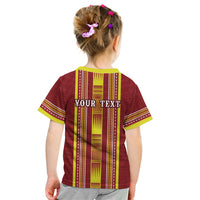 Personalised Apia Samoa Kid T Shirt Samoan Tribal Pattern LT05 - Polynesian Pride
