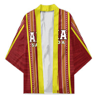 Personalised Apia Samoa Kimono Samoan Tribal Pattern LT05 Unisex Red - Polynesian Pride