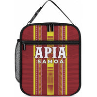 Apia Samoa Lunch Bag Samoan Tribal Pattern LT05 10.2 × 8.3 × 4.3 inch Red - Polynesian Pride