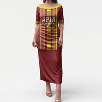 Personalised Apia Samoa Puletasi Samoan Tribal Pattern