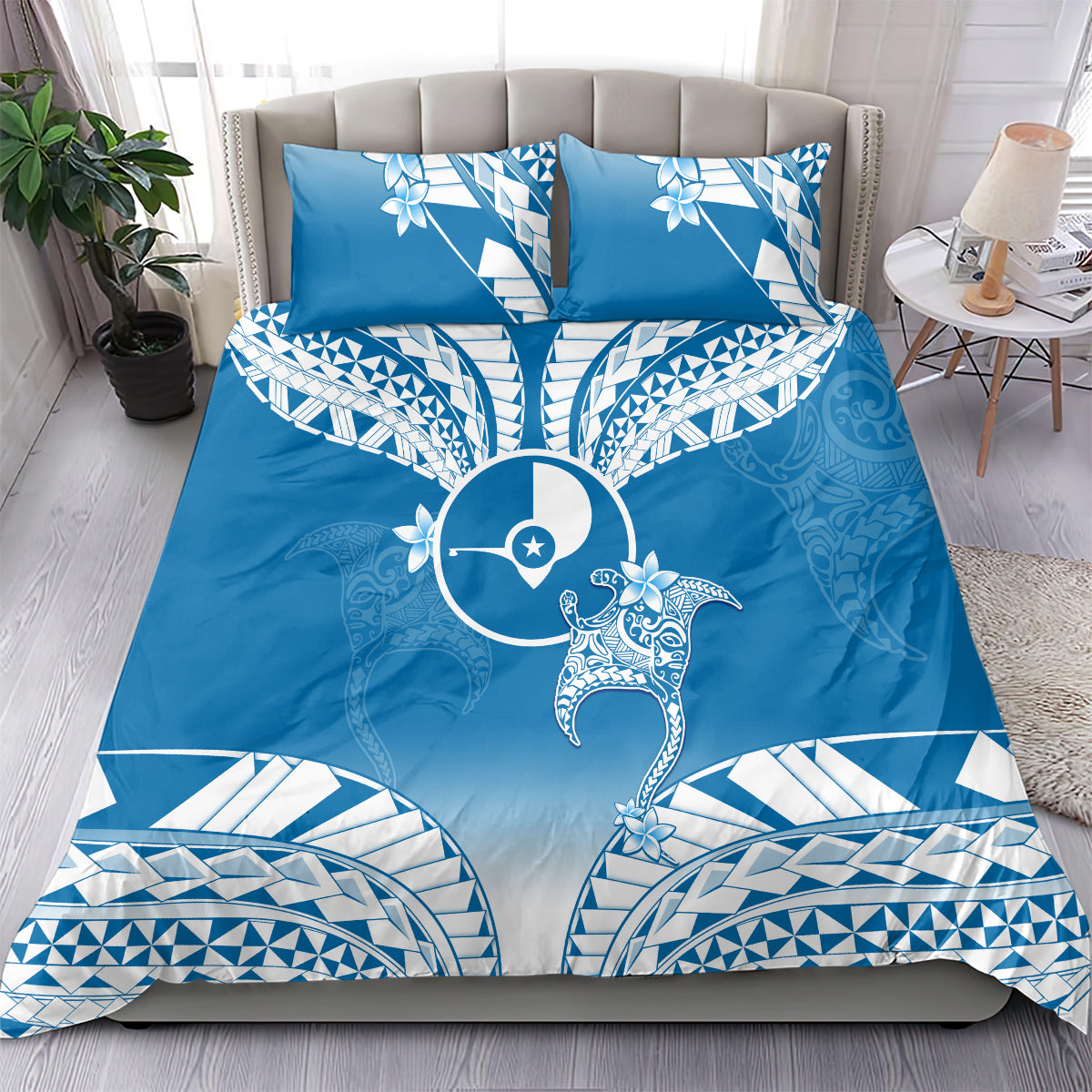 FSM Yap Constitution Day Bedding Set Polynesian Batoids LT05 - Polynesian Pride