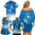 FSM Yap Constitution Day Family Matching Off Shoulder Short Dress and Hawaiian Shirt Polynesian Batoids LT05 - Polynesian Pride