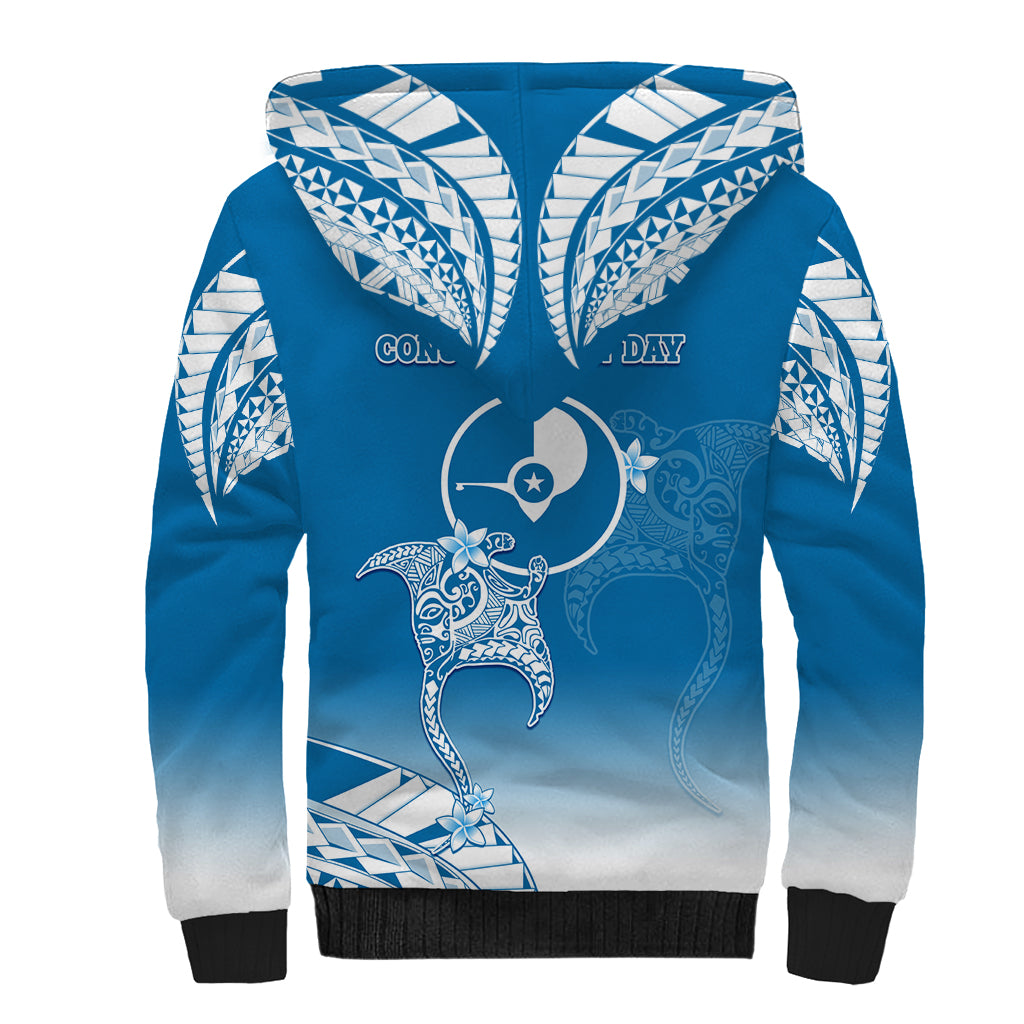 FSM Yap Constitution Day Sherpa Hoodie Polynesian Batoids LT05 - Polynesian Pride