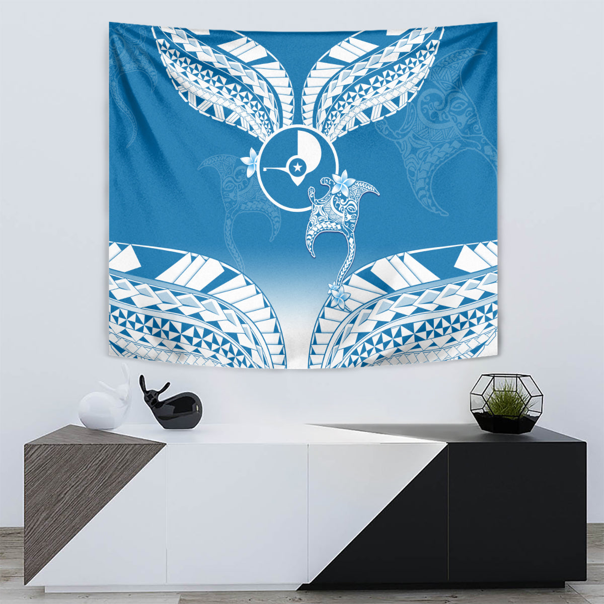 FSM Yap Constitution Day Tapestry Polynesian Batoids LT05 - Polynesian Pride