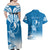 Personalised FSM Yap Constitution Day Couples Matching Off Shoulder Maxi Dress and Hawaiian Shirt Polynesian Batoids LT05 - Polynesian Pride