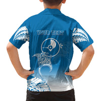 Personalised FSM Yap Constitution Day Family Matching Off Shoulder Maxi Dress and Hawaiian Shirt Polynesian Batoids LT05 - Polynesian Pride