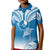 Personalised FSM Yap Constitution Day Kid Polo Shirt Polynesian Batoids LT05 Kid Blue - Polynesian Pride