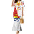 Personalised Kiribati Human Rights Day Mermaid Dress Polynesian Style LT05 Women White - Polynesian Pride