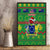 Cook Islands Christmas Canvas Wall Art Santa Coat Of Arms Meri Kiritimiti LT05 - Polynesian Pride