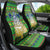Personalised Cook Islands Christmas Car Seat Cover Santa Coat Of Arms Meri Kiritimiti LT05 - Polynesian Pride