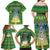 Personalised Cook Islands Christmas Family Matching Off Shoulder Maxi Dress and Hawaiian Shirt Santa Coat Of Arms Meri Kiritimiti LT05 - Polynesian Pride