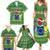 Personalised Cook Islands Christmas Family Matching Summer Maxi Dress and Hawaiian Shirt Santa Coat Of Arms Meri Kiritimiti LT05 - Polynesian Pride