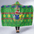 Cook Islands Christmas Hooded Blanket Santa Coat Of Arms Meri Kiritimiti LT05 - Polynesian Pride